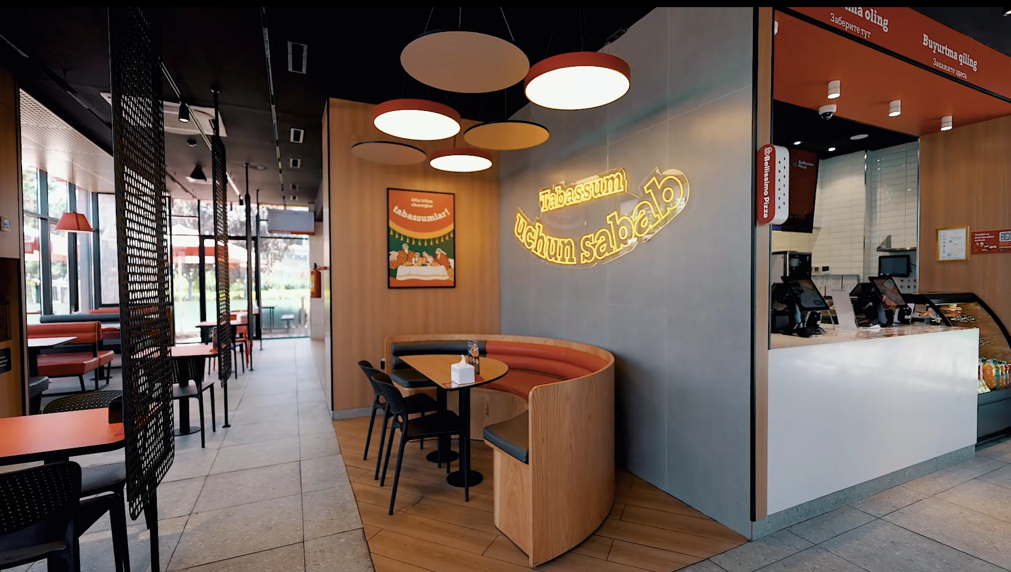 Bellissimo Pizza – Tashkent City filiali loyihasi