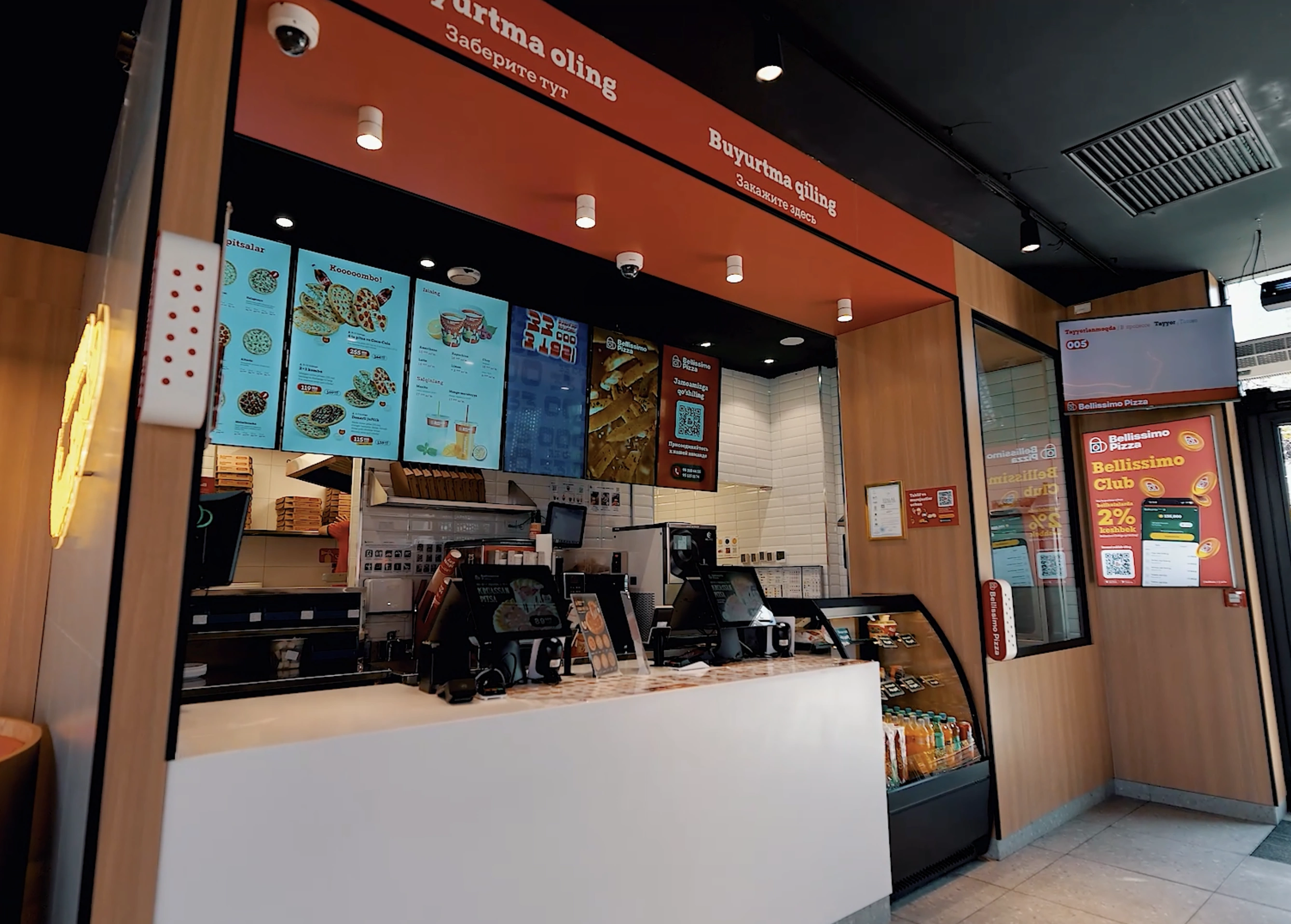 Bellissimo Pizza – Tashkent City filiali loyihasi