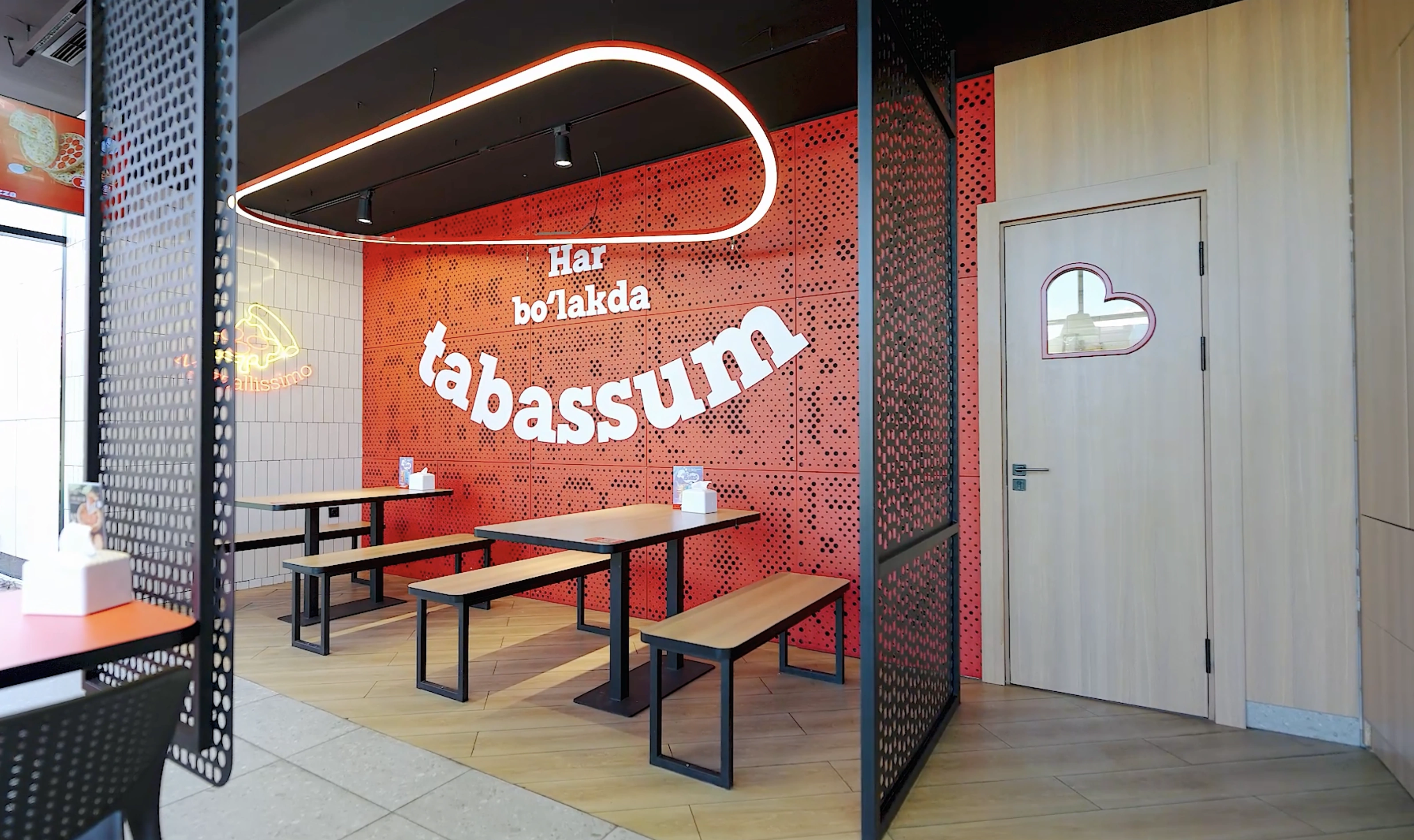 Bellissimo Pizza – Tashkent City filiali loyihasi