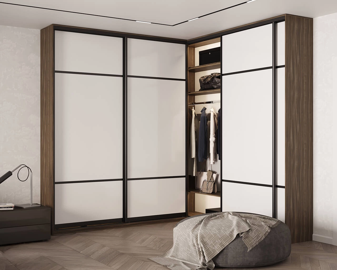VETRO CORNER WARDROBE